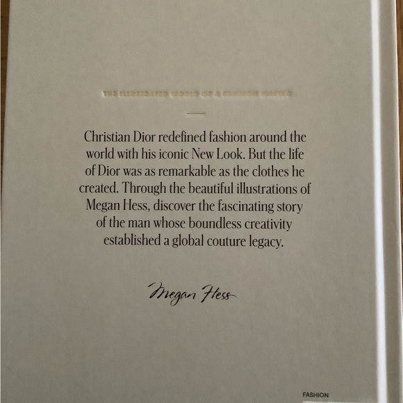 “Christian Dior”-Megan Hess. Hardcover Coffee Table Book. - Picture 6 of 6